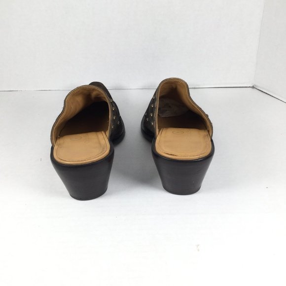 Cole Haan Western Studded Mule Brown Size 7.5 - Picture 5 of 10